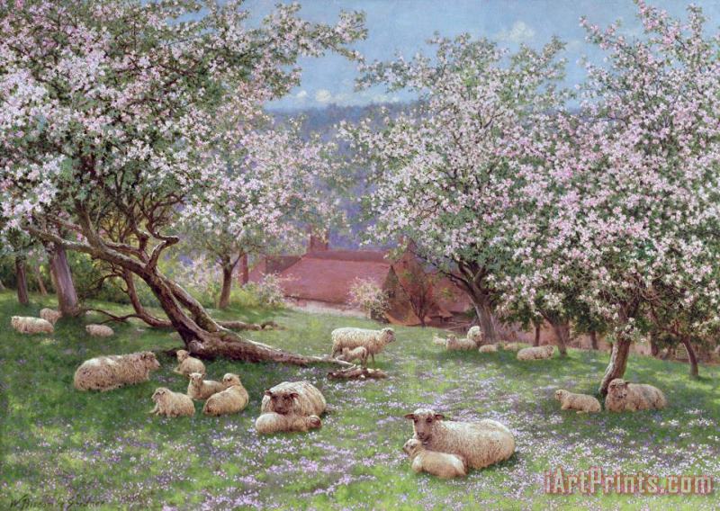 William Biscombe Gardner Appleblossom Art Painting