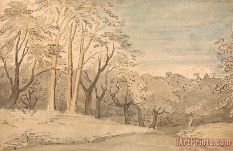 William Blake A Woody Landscape Art Painting