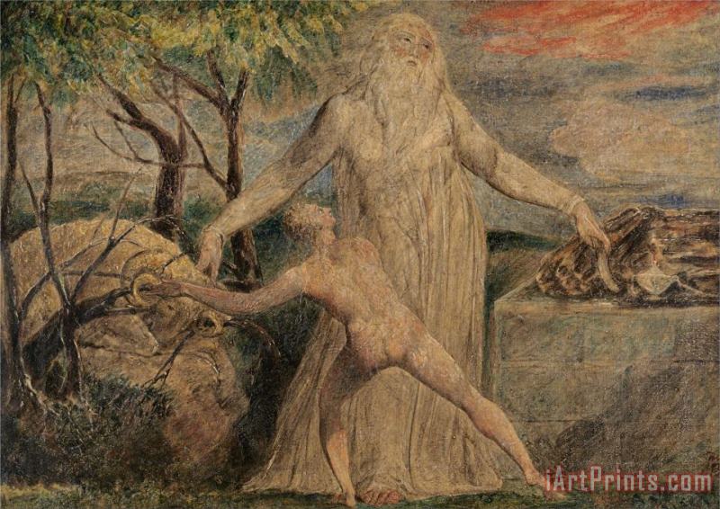 William Blake Abraham And Isaac Art Print
