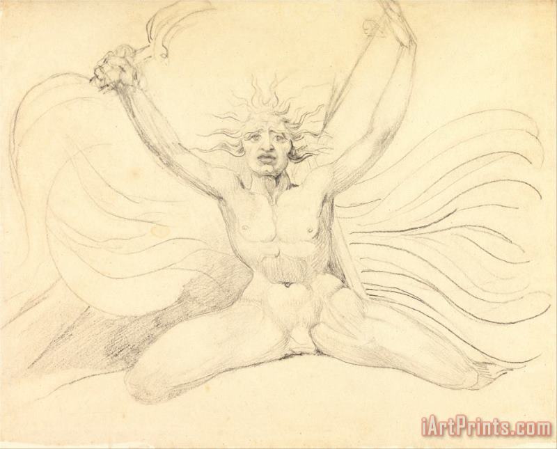 William Blake Albion Compelling The Four Zoas to Their Proper Tasks Art Print
