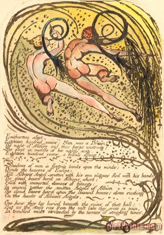 William Blake Europe. a Prophecy, Plate 10, 