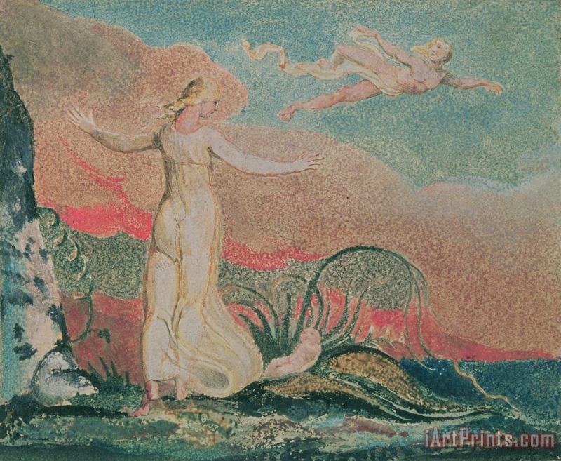 William Blake Thel in the Vale of Har Art Print