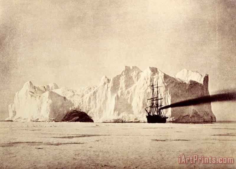 William Bradford Between The Iceberg And Field Ice Art Print