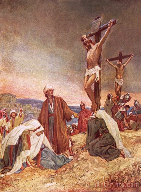 Crucifixion painting - William Brassey Hole Crucifixion Art Print