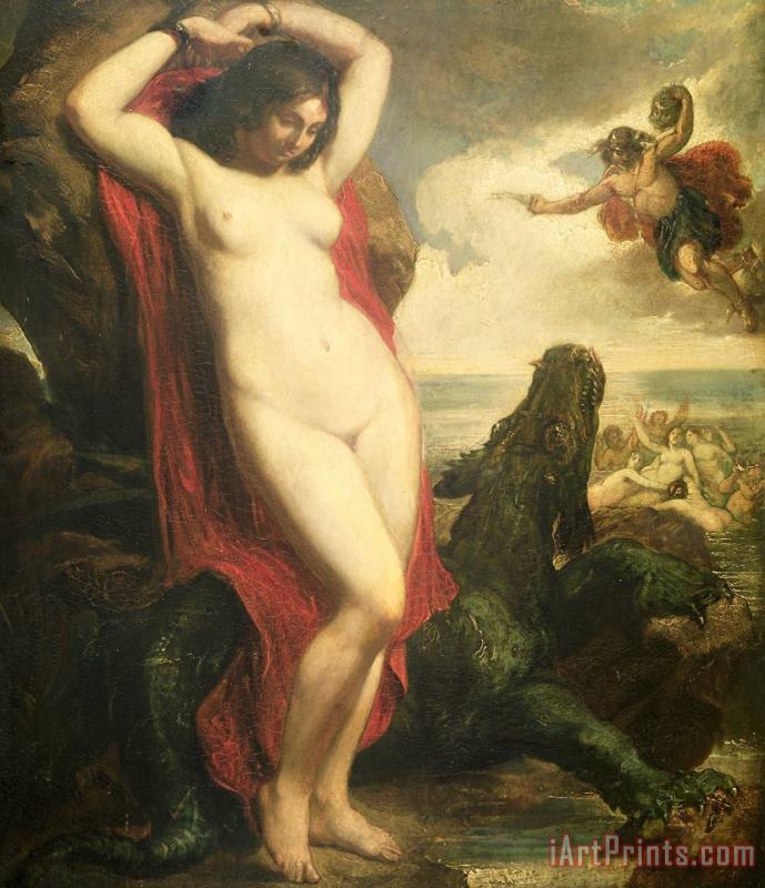 Andromeda and Perseus painting - William Etty Andromeda and Perseus Art Print