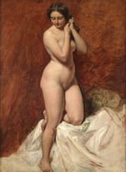 William Etty Nude From The Front painting