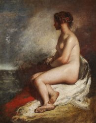 William Etty Study of a Seated Nude painting