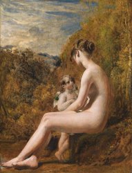William Etty Venus and Cupid painting
