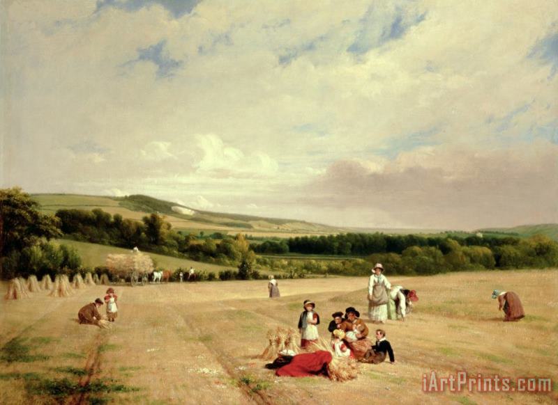 The Harvest Field painting - William Frederick Witherington The Harvest Field Art Print