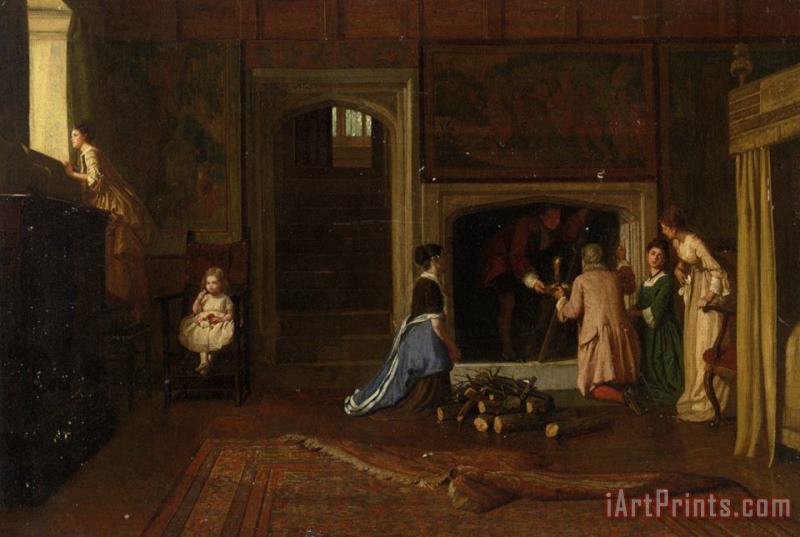 William Frederick Yeames The Jacobites Escape The Punch Room Art Print