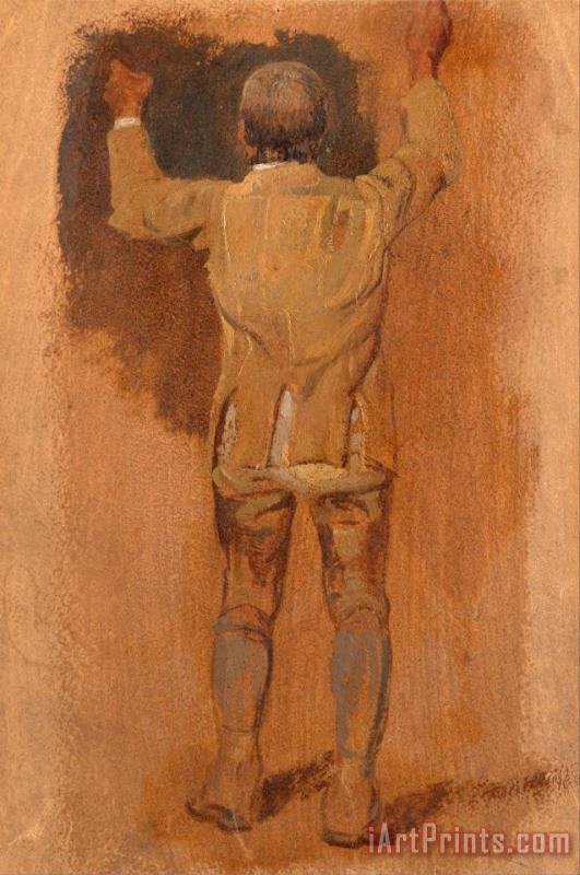 Study of a Groom, Seen From Behind painting - William Havell Study of a Groom, Seen From Behind Art Print