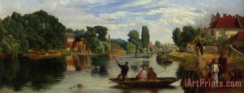 On The Thames painting - William Henry Knight On The Thames Art Print