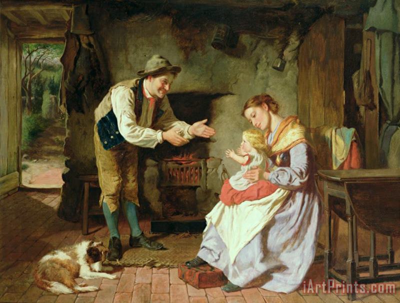 Come to Daddy painting - William Henry Midwood Come to Daddy Art Print