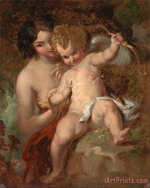 William Hilton Cupid Armed Art Painting