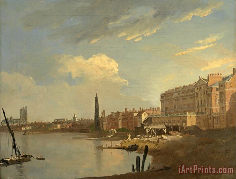 William Hodges The Thames And The Adelphi Art Print