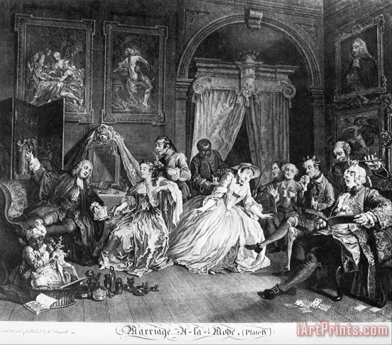 Marriage a La Mode, Plate 4, (the Countess's Levee) painting - William Hogarth Marriage a La Mode, Plate 4, (the Countess's Levee) Art Print