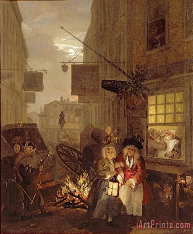 William Hogarth Night Art Painting