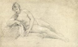 William Hogarth Study of a Female Nude painting