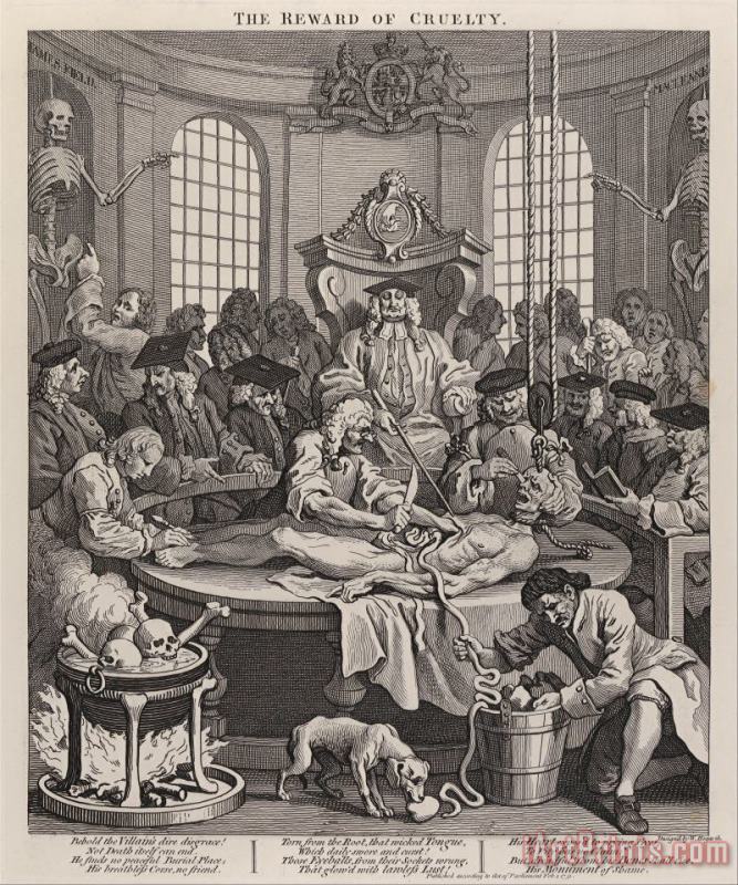 The Fourth Stage of Cruelty The Reward of Cruelty painting - William Hogarth The Fourth Stage of Cruelty The Reward of Cruelty Art Print