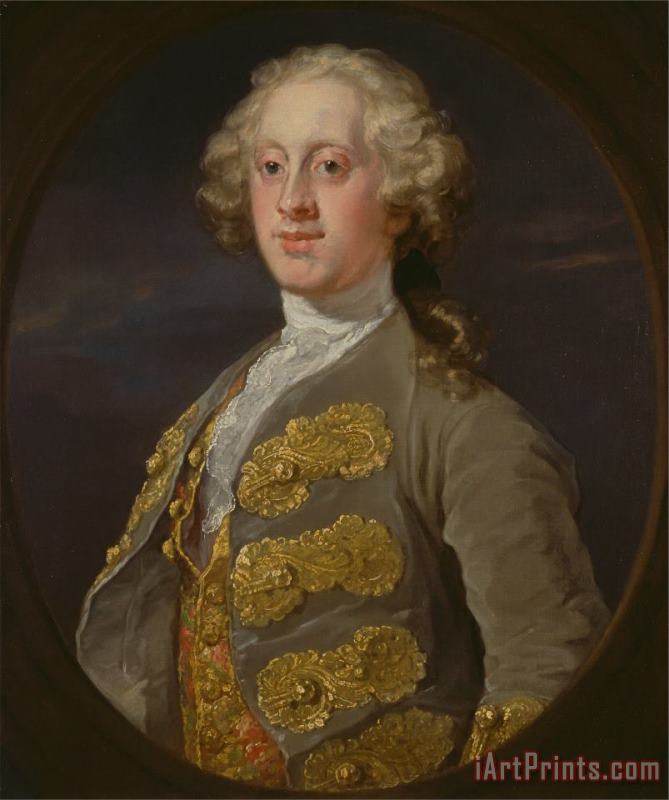 William Hogarth William Cavendish, Marquess of Hartington, Later 4th Duke of Devonshire Art Painting