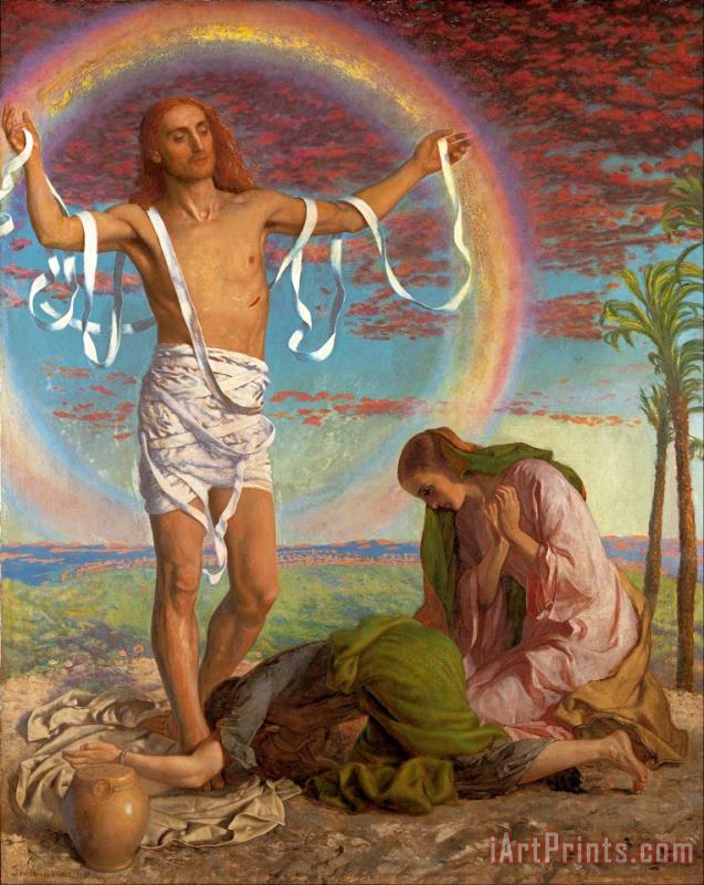 William Holman Hunt Christ And The Two Marys Art Painting