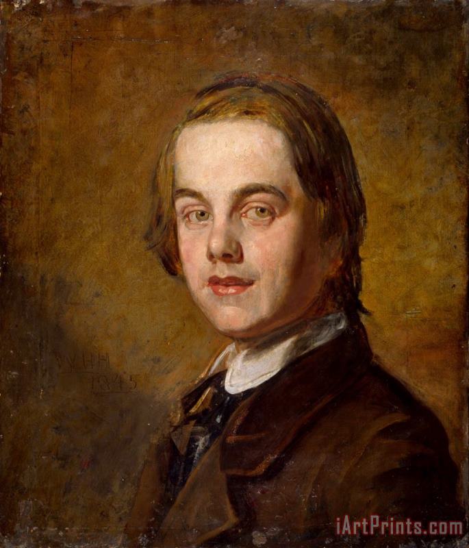 Self Portrait painting - William Holman Hunt Self Portrait Art Print