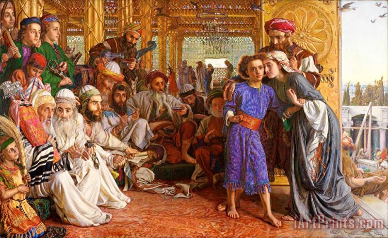 The Finding of The Saviour in The Temple painting - William Holman Hunt The Finding of The Saviour in The Temple Art Print