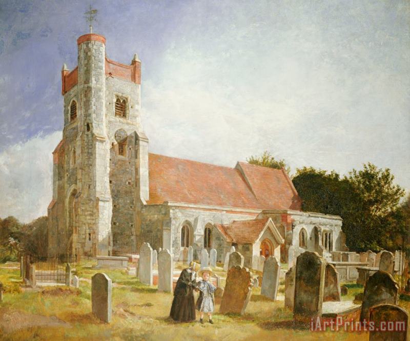 The Old Church painting - William Holman Hunt The Old Church Art Print