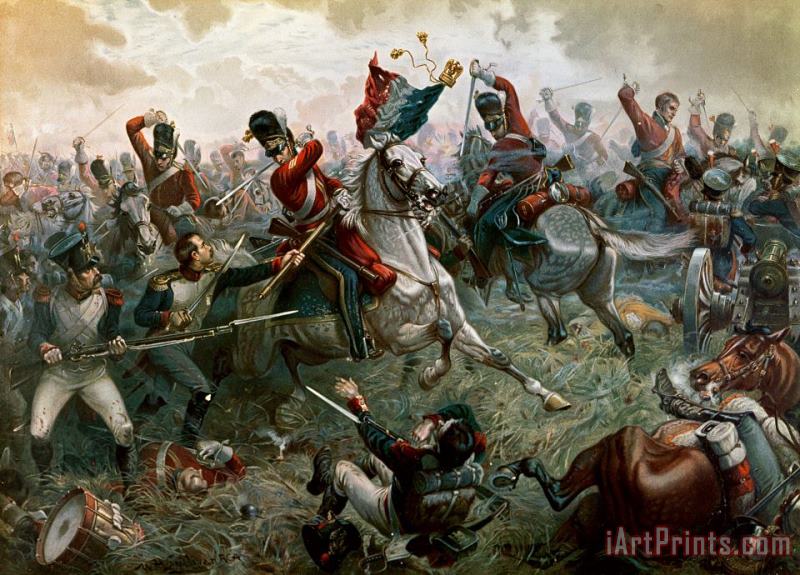 Battle of Waterloo painting - William Holmes Sullivan Battle of Waterloo Art Print
