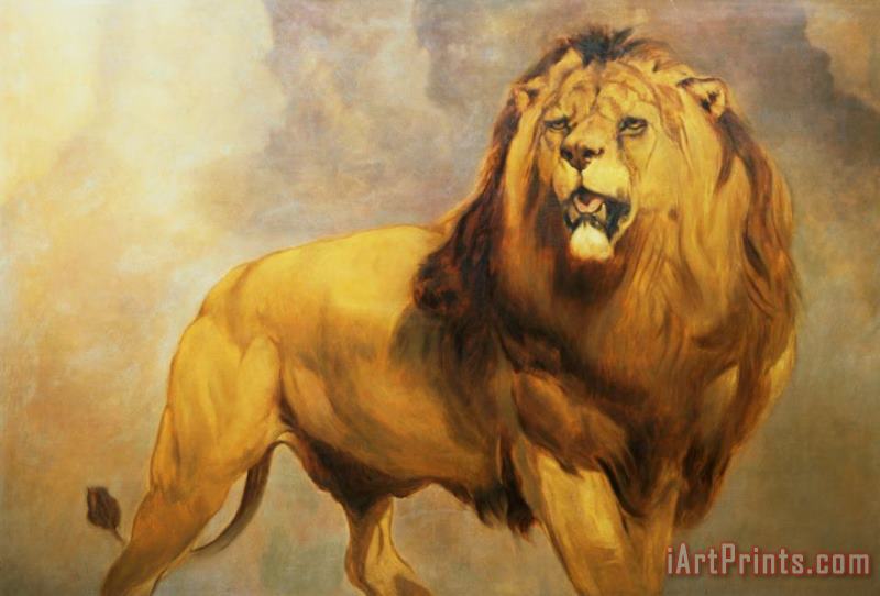 William Huggins Lion Art Painting