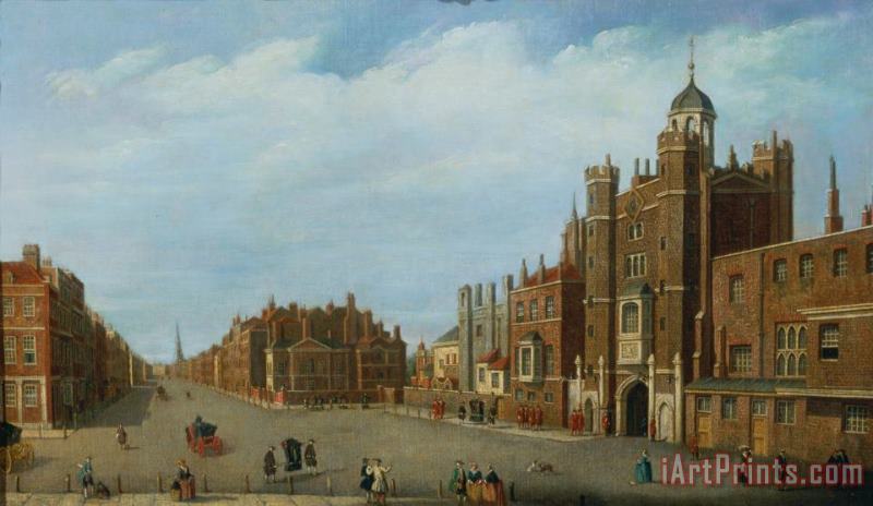 View of St. James's Palace and Pall Mal painting - William James View of St. James's Palace and Pall Mal Art Print