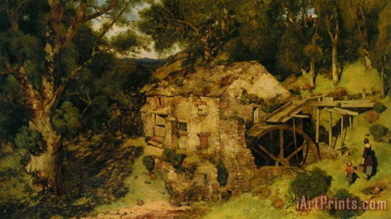 William James Blacklock An Old Mill Near Haweswater Art Print