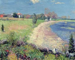 William James Glackens Curving Beach painting