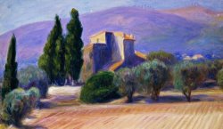 William James Glackens Farm House In Provence painting