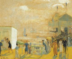 William James Glackens The Battery painting