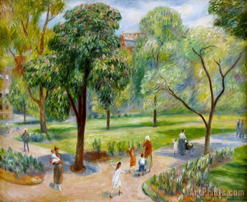 William James Glackens The Horse Chestnut Tree, Washington Square Art Painting