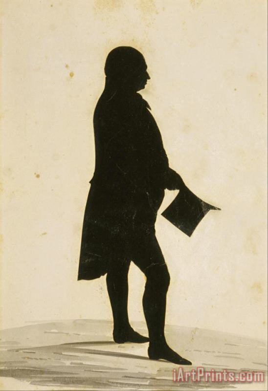 William James Hubard Portrait of Charles W. Peale (1741 1827) Art Print