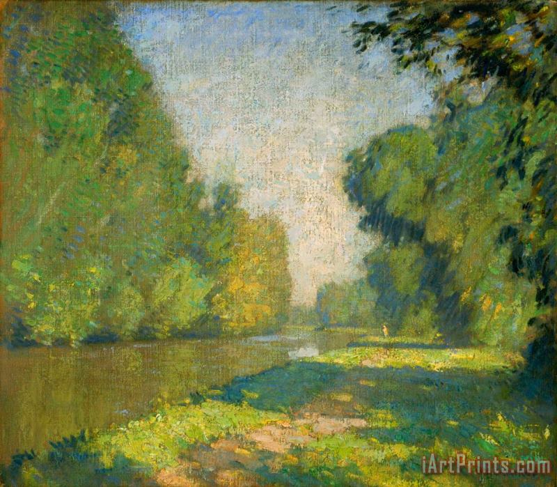 William L. Lathrop The Tow Path Art Painting