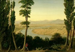 William Linton A View of the Tiber and the Roman Campagna from Monte Mario