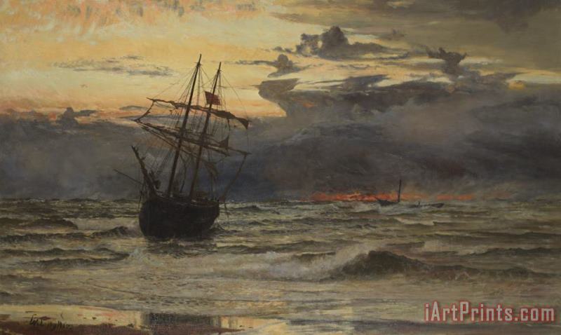 Dawn After the Storm painting - William Lionel Wyllie Dawn After the Storm Art Print