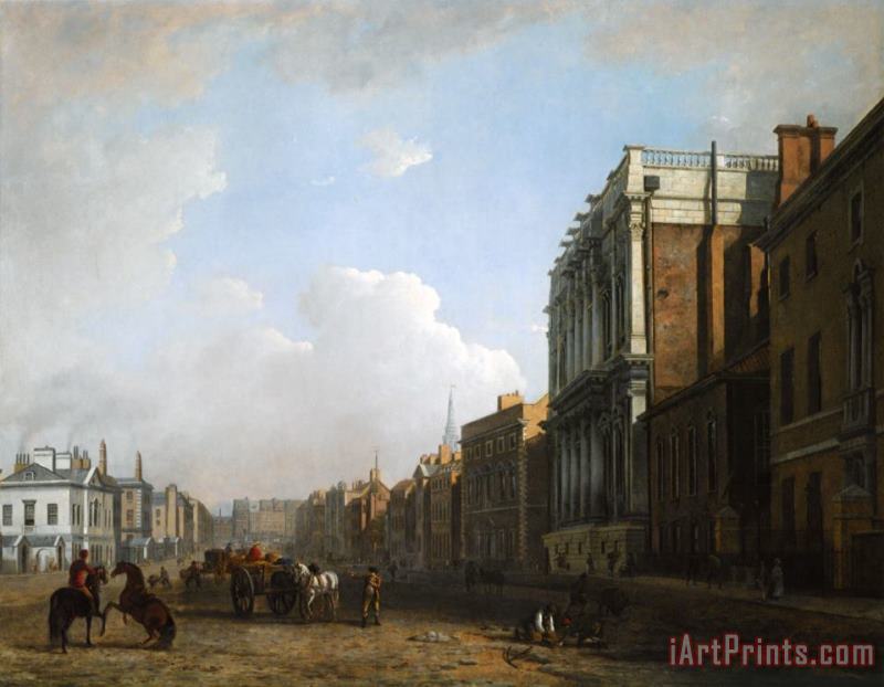 William Marlow A View of Whitehall Art Print