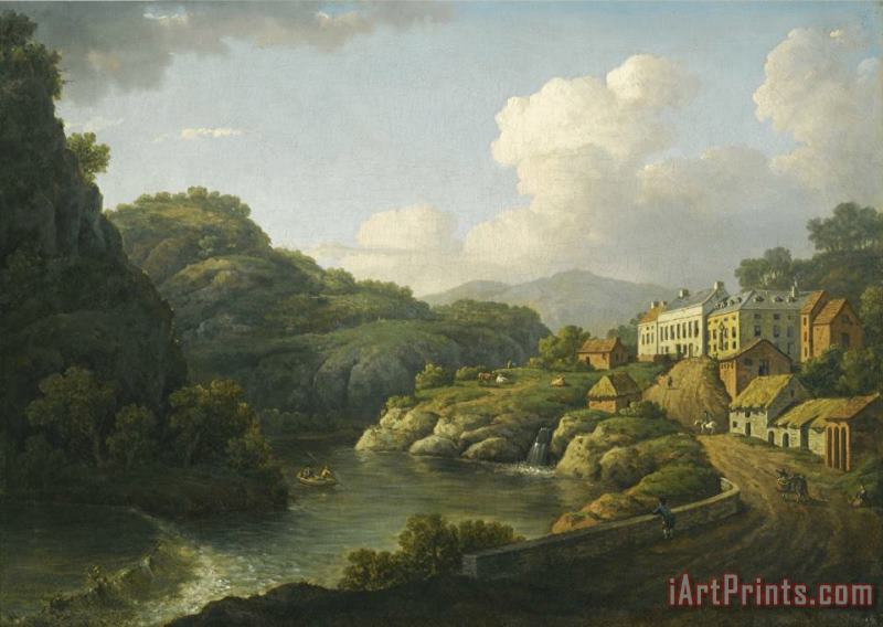 William Marlow View of Matlock, Derbyshire Art Painting