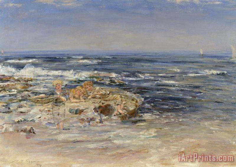The Atlantic Surf painting - William Mc Taggar The Atlantic Surf Art Print