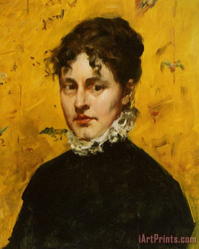 William Merritt Chase Portrait of The Artists Sister in Law Art Painting