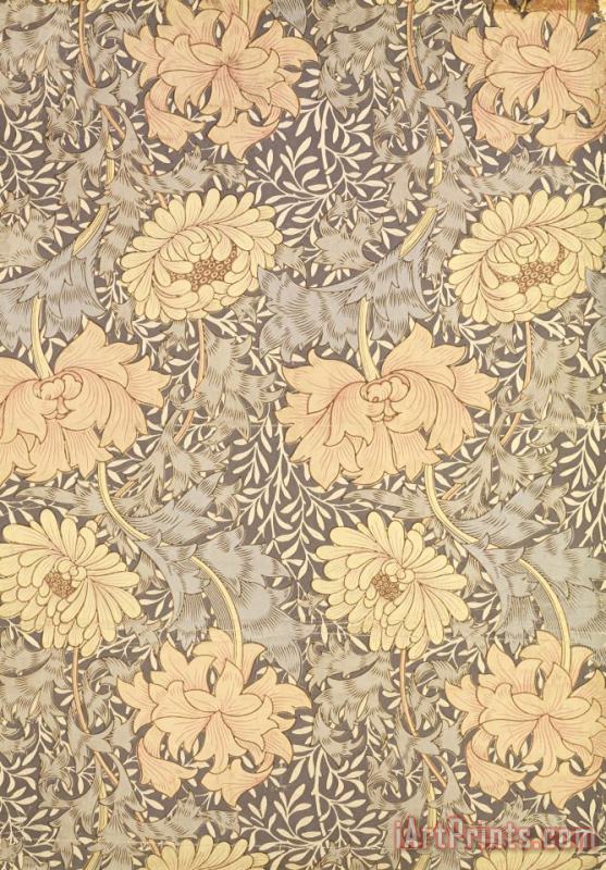 Chrysanthemum painting - William Morris Chrysanthemum Art Print