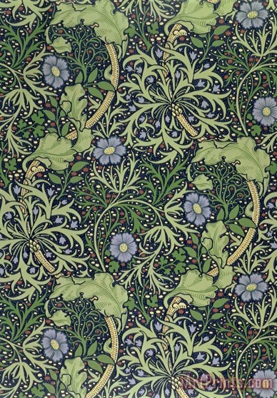 William Morris Seaweed Wallpaper Design Art Print