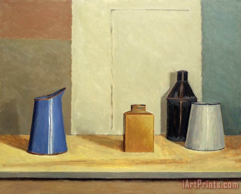 William Packer Blue Jug Alone Art Painting