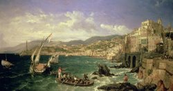 William Parrott View of Genoa painting
