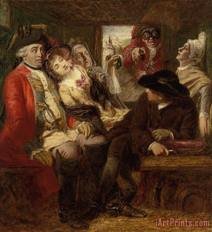 Sketch for Stage Coach Aventure painting - William Powell Frith Sketch for Stage Coach Aventure Art Print