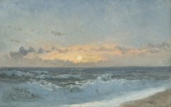 William Pye Sunset over the Sea painting